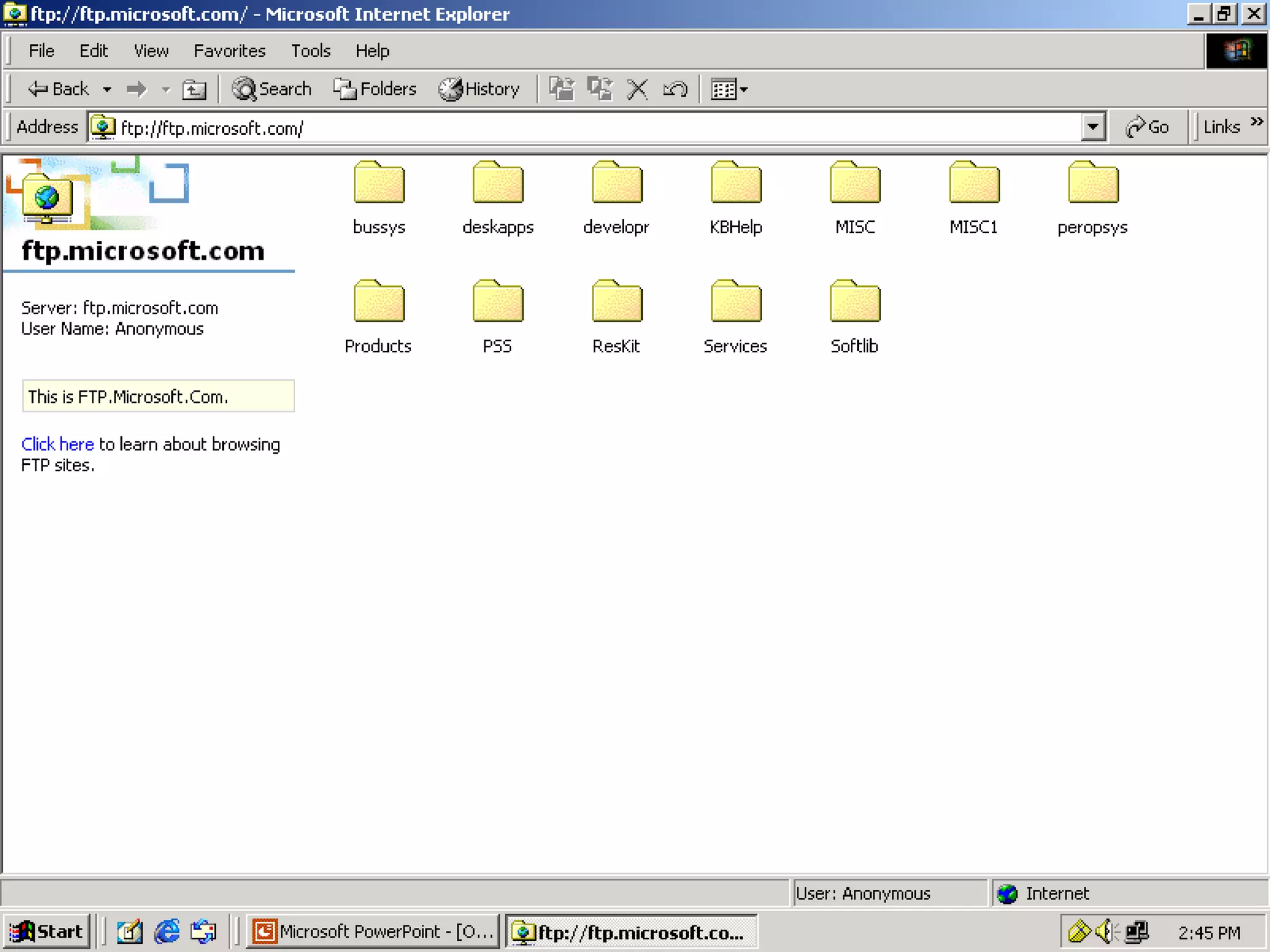 ftp://ftp.microsoft.com

40

 