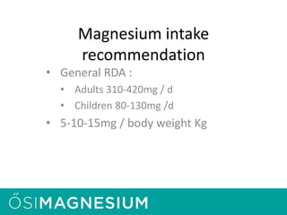 Magnesium massage therapy by ŐSIMAGNESIUM | PPT
