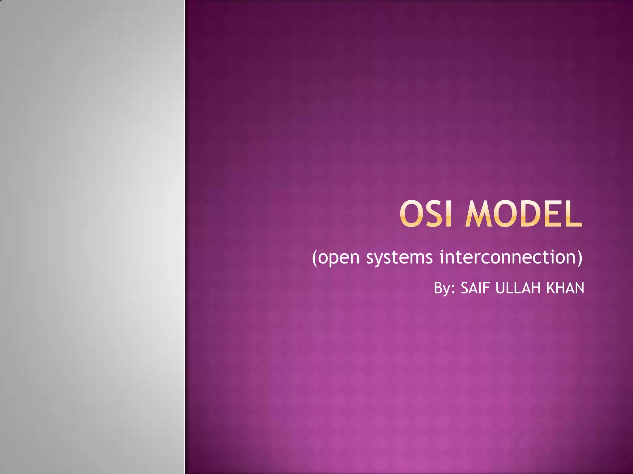 OSI model | PPT