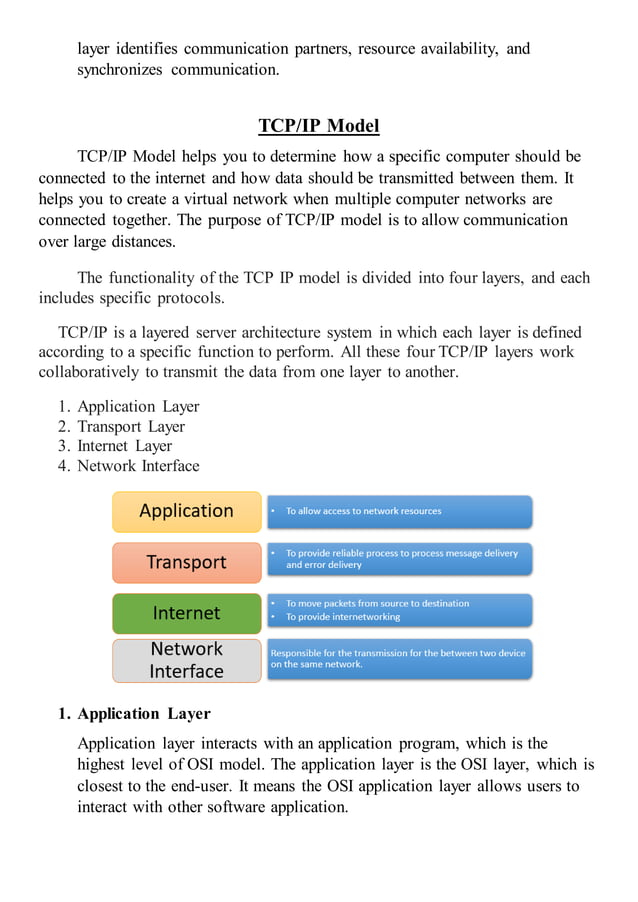 OSI Model and TCP/IP Model. | PDF