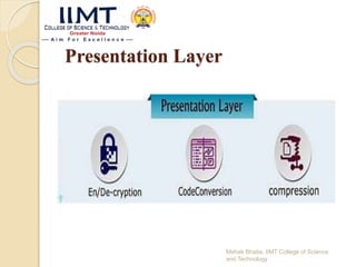 Presentation Layer
Mehak Bhatia, IIMT College of Science
and Technology
 