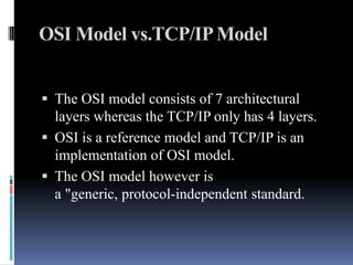 Osi model vs TCP/IP | PPTX | Computer Networking | Computing
