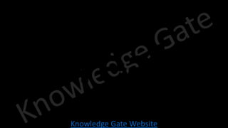 Knowledge Gate Website
 