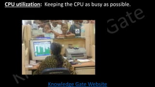 Knowledge Gate Website
• CPU utilization: Keeping the CPU as busy as possible.
 