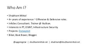 Open Source Intelligence (OSINT)- Testcases for Pentesters