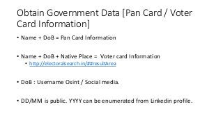 Open Source Intelligence (OSINT)- Testcases for Pentesters