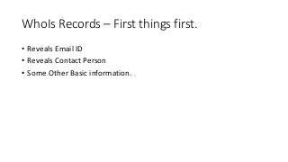 Open Source Intelligence (OSINT)- Testcases for Pentesters