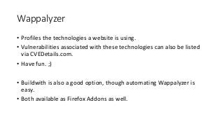 Open Source Intelligence (OSINT)- Testcases for Pentesters
