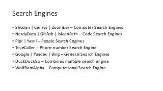 Open Source Intelligence (OSINT)- Testcases for Pentesters