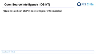 Open Source Intelligence (OSINT) | PPTX