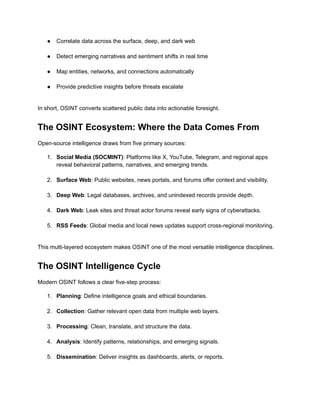 OSINT: The Most Comprehensive Guide on Open Source Intelligence | PDF
