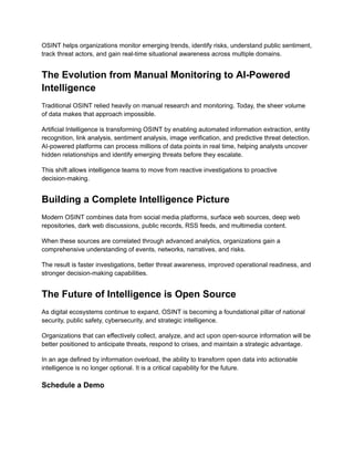 OSINT in 2026: Leveraging AI to Transform Open Data into Actionable ...