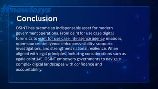 OSINT Monitoring for Government Supporting Digital Forensics and ...