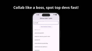 Collab like a boss, spot top devs fast!
 