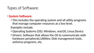 operating system introduction (software) | PPT