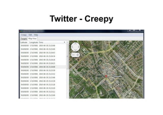 Twitter - Creepy
 