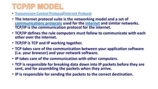 Osi reference model and the tcp | PPT