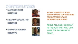 WE ARE HUMBLED BY YOUR
COORPERATION, CONTRIBUTIONS
AND QUESTIONS WHICH
INCREASED OUR INSIGHT .
ABOVE ALL, GOD, OUR HELP
IN THE AGES PAST AND OUR
HOPE FOR THE YEARS TO
COME.
 