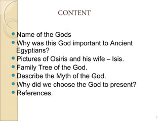 Osiris acient egypt assignment | PPT