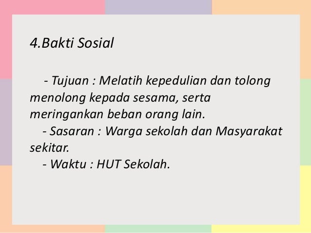 Progja Sekbid Budi Pekerti Luhur