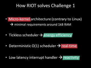 Présentation du système d'exploitation RIOT-OS | PDF
