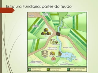 Estrutura Fundiária: partes do feudo
 