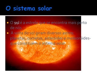 O  Sistema  Solar