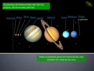 planetas principais



    planetas secundários ou satélites

 
