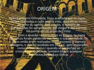 Os jogos olímpicos | PPTX