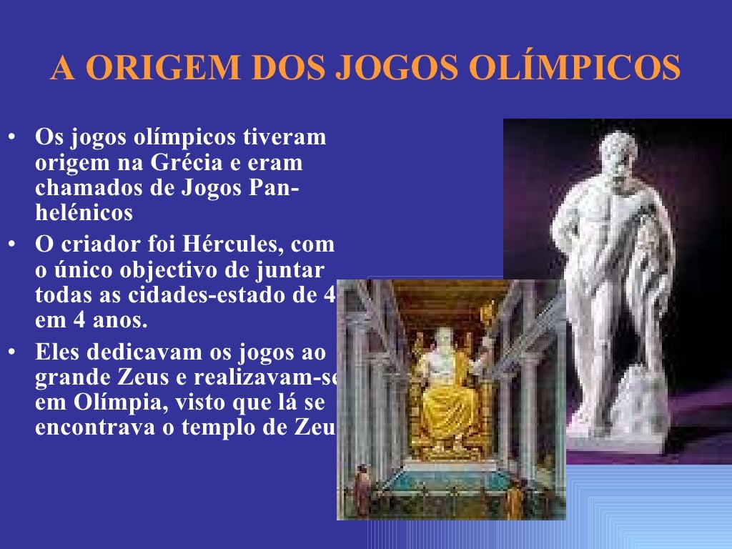 Deus Homenageado Com A Criação Dos Jogos Olímpicos
