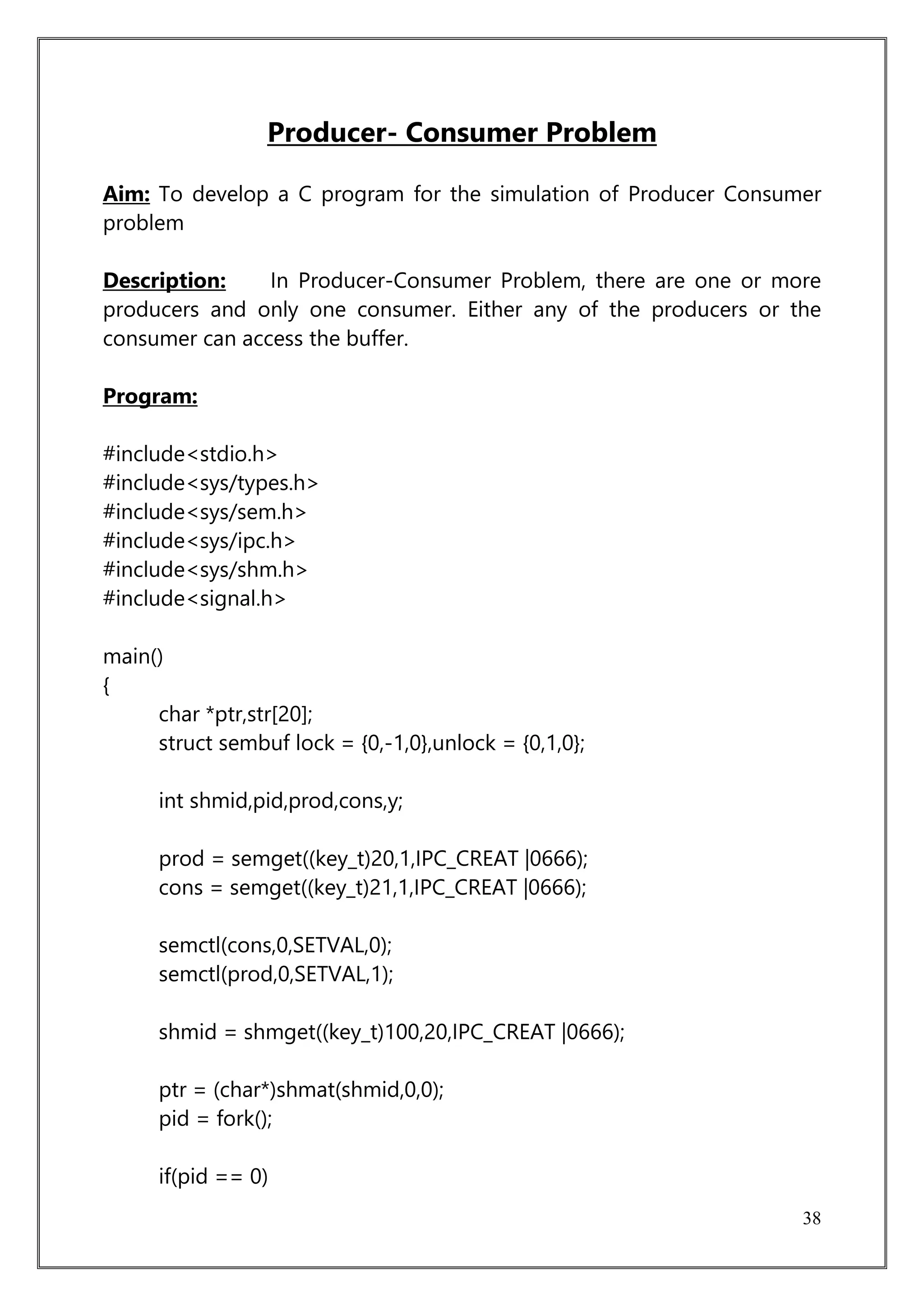 Operating System Lab Manual PDF
