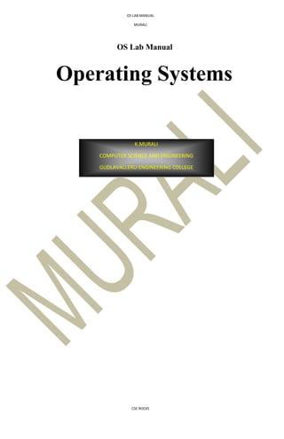 Os lab upto 1st mid | PDF