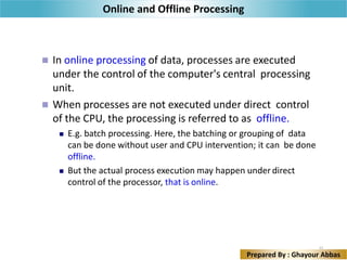 Offline Processing Example CSI-503 - 1. Introduction to Operating system | PDF