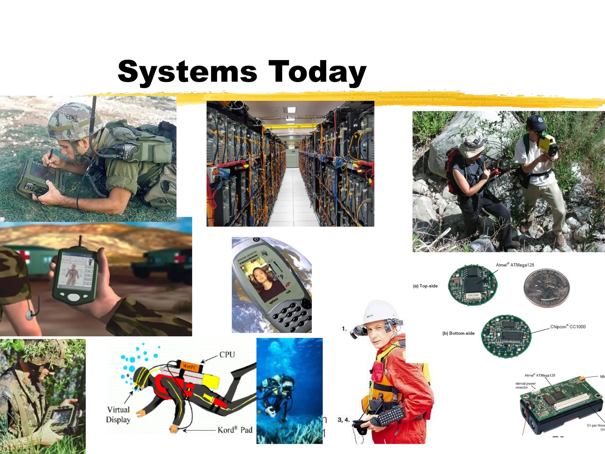 Systems Today
Principles of Operating Systems -
Lecture 1 20
 