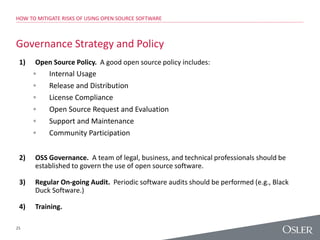 Open source software 101: Compliance and risk management | PDF