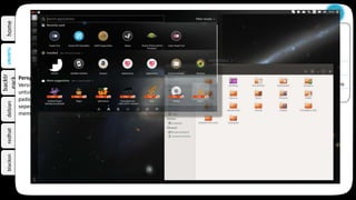 debian
backtr
eack
redhatblackonhome
Ubuntu, merupakan distribusi yang paling populer yang berasal dari debian, dikembangkan oleh
perusahaan Canonical Ltd.
Backtrack, distribusi yang dikembangkan oleh tim Offensive Security yang dibangun khusus untuk tujuan digital
forensik dan uji keamanan.
Linux Mint.
Lubuntu.
Xubuntu.
Kubuntu.
BlackBuntu, Varian Ubuntu khusus untuk Penetrasi jaringan, keamanan, digital forensic.
UBUNTU
k
sejarah
fitur
Persyaratan system
Sejarah & Perkembangan
Ubuntu adalah salah satu proyek andalan Debian. Sasaran awal Ubuntu adalah menciptakan sistem
operasi desktop Linux yang mudah dipakai. Ubuntu dijadwalkan dirilis setiap 6 bulan sehingga sistem Ubuntu
dapat terus diperbarui.
Ubuntu pertama kali dirilis pada 20 Oktober 2004. Semenjak itu, Canonical telah merilis versi Ubuntu yang baru
setiap 6 bulan sekali. Setiap rilis didukung selama 18 bulan untuk pembaruan sistem, keamanan, dan kesalahan
(bug). Setiap 2 tahun sekali (versi xx.04 dengan x angka genap) akan mendapatkan Long Term
Support(LTS) selama 3 tahun untuk desktop dan 5 tahun untuk edisi server. Namun Ubuntu 12.04 yang akan
dirilis April 2012 akan mendapatkan pembaruan sistem selama 5 tahun. Perpanjangan dukungan ini bertujuan
untuk mengakomodasi bisnis dan pengguna IT yang bekerja pada siklus panjang dan pertimbangan biaya yang
mahal untuk memperbarui sistem.
Paket-paket software Ubuntu berasal dari paket tidak stabil Debian; Ubuntu memakai format paket dan
manajemen paket Debian (APT dan Synaptic). Paket Debian dan Ubuntu seringkali tidak cocok. Paket Debian
sering kali perlu dibuat ulang dari source agar dapat dipakai di Ubuntu, begitu juga sebaliknya. Ubuntu bekerja
sama dengan Debian untuk berusaha agar perubaha-perubahan sistem Ubuntu mengarah kembali ke Debian,
namun hal ini hampir tak terlaksana. Penemu Debian, Ian Murdock, pernah berkata bahwa paket Ubuntu
berpotensi mengarah terlalu jauh dari Debian. Sebelum setiap rilis Ubuntu, paket-paket diambil dari paket
tidak stabil Debian dan digabung dengan modifikasi Ubuntu. Sebulan sebelum perilisan, pengambilan paket
dihentikan dan kerja selanjutnya adalah memastikan paket-paket yang sudah diambil bekerja dengan baik.
Ubuntu sekarang dibiayai oleh Canonical Ltd. Pada 8 Juli 2005 Mark Shuttleworth mendirikan pendirian Ubuntu
Foundation dan memberikan pendanaan awal sebesar US$10 juta. Tujuan dari pendirian yayasan ini adalah
untuk memastikan pengembangan dan dukungan semua versi Ubuntu dapat terus berjalan.
Pada 31 Oktober 2011, Mark Shuttleworth mengumumkan bahwa Ubuntu 14.04 akan mendukung
smartphone, tablet, dan smart TV. Dan desain-desainnya pun sudah mulai dirancang.
Fitur
Ubuntu terdiri dari banyak paket, kebanyakan berasal dari distribusi di bawah lisensi lisensi software bebas. Namun, beberapa software
khususnya driver menggunakanProprietary software. Lisensi yang pada umumnya adalah GNU General Public License (GNU GPL)
dan GNU Lesser General Public License (GNU LGPL), dengan tegas menyatakan bahwa pengguna dengan bebas dapat menjalankan,
menggandakan, mempelajarai, memodifikasi, dan mendistribusikan tanpa pembatasan apapun. Namun tetap ada software proprietary
yang dapat berjalan di Ubuntu. Ubuntu berfokus pada ketersediaan kegunaan pada orang disfungsi, keamanan dan stabilitas. Ubuntu
juga berfokus pada internasionalosasi dan aksesibilitas untuk dapat menjangkau sebanyak-banyaknya orang. Dalam hal keamanan,
perangkat sudo dapat meningkatkan privilage secara sementara untuk melakukan tugas administratif, sehingga akun root dapat terus
terkunci, dan mencegah orang tidak terauthorisasi melakukan perubahan sistem atau membuka kelemahan keamanan.
Desktop Ubuntu memakai desktop environment graphis. Sebelum Ubuntu 11.04 interaksi grafis pengguna adalah GNOME Panel, namun
setelah versi 11.04, berubah menjadiUnity. Unity adalah interface yang dikembangkan oleh Canonical yang awalnya dirancang untuk
edisi Netbook.
Ubuntu terinstall dengan banyak software multiguna diantaranya
Perangkat dokumen
LibreOffice
OpenOffice (sebelum 11.04)
Peramban
Mozilla Firefox
Konqueror (pada Kubuntu)
E-Mail browser
Mozilla Thunderbird
Evolution (sebelum Ubuntu 11.10)
Game-game ringan
Sudoku
Chess
mines
dan beberapa software juga termasuk ke dalam CD installasi sebelum Ubuntu 11.04 sepert Transmision, GIMP. Namun software
tersebut dihilangkan dari CD installasi karena ukurannya yang besar. Ubuntu juga dapat menjalankan
program Windows lewat Wine atau Virtual Machine (seperti VMware workstation atau Virtual Box).
Ubuntu, tidak seperti Debian, mengompile paket mereka menggunakan fitur gcc seperti PIE dan proteksi Buffer Overflow untuk
memproteksi software mereka. Fitur Ekstra tersebut menambah keamanan secara signifikan dengan pemakaian performance hanya 1%
pada 32 bit dan 0,01% pada 64 bit.
Persyaratan Sistem
Versi Desktop Ubuntu sekarang mendukung x86 32 bit dan 64 bit. Dukungan tidak resmi juga tersedia
untuk PowerPC, IA-64 (Itanium), Playstation 3 (Namun Sony telah mencabut dukungan untuk OtherOS lain
pada 1 April 2011), dan beberapa handphone. GPU yang didukung diperlukan untuk menjalankan efek visual
seperti Unity Shell. Dalam kasus GPU yang tidak memadai, Unity dapat direduksi menjadi Unity 2D yang
membutuhkan hardware yang lebih rendah.
 
