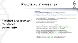 PRACTICAL EXAMPLE (9)
Finished processInput()
for service
patientInfo :
 
