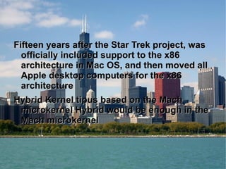  Linux : The unix operating system was conceived and implemented in 1969 at  AT &T's Bell Laboratories in the USA by Ken thompson,Dennios Ritchie ,Duglas Mclroy and Joe Oassanna. The growing popularity of GNU / Linux is due, among other reasons, its stability, access to source code (which allows you to customize the operation and safety audit)   