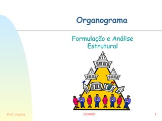 Organograma

                 Formulação e Análise
                     Estrutural




Prof. Virginia      OSM09               1
 
