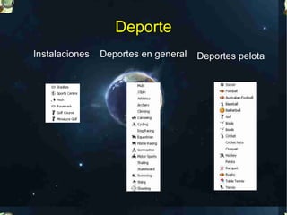 Deporte
Instalaciones   Deportes en general   Deportes pelota
 