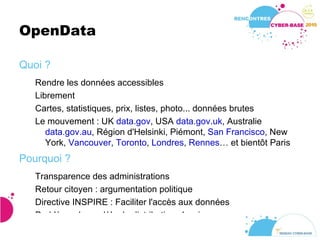 OpenData Quoi ? Rendre les données accessibles 