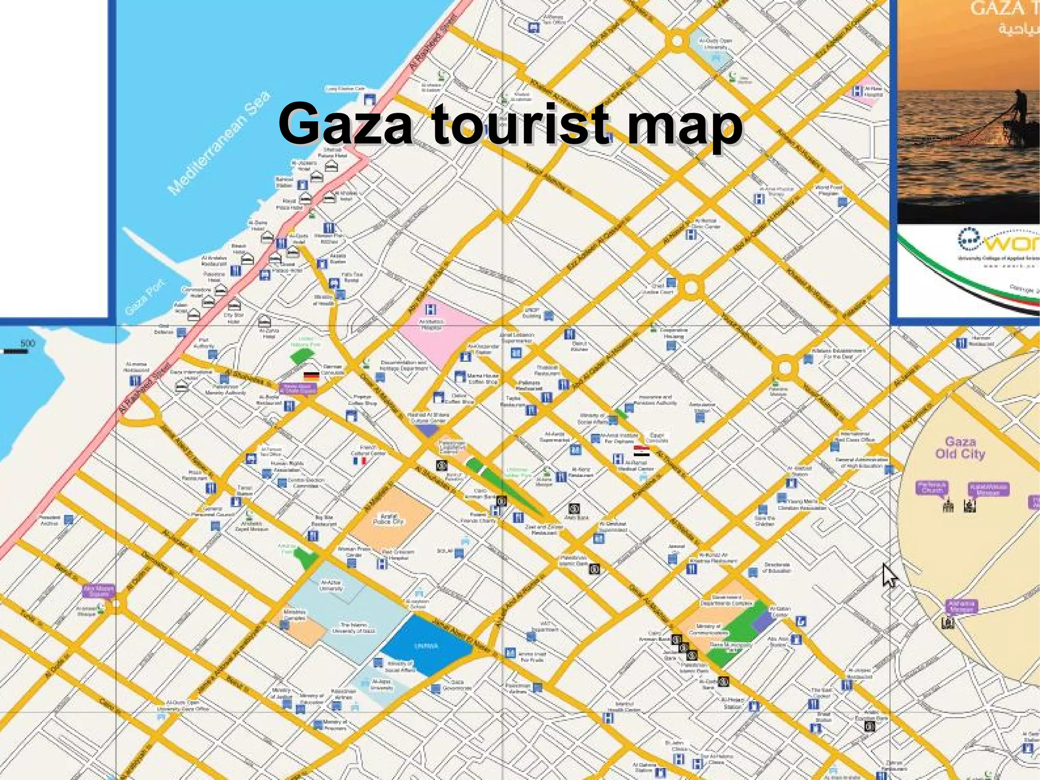 Gaza tourist map
 