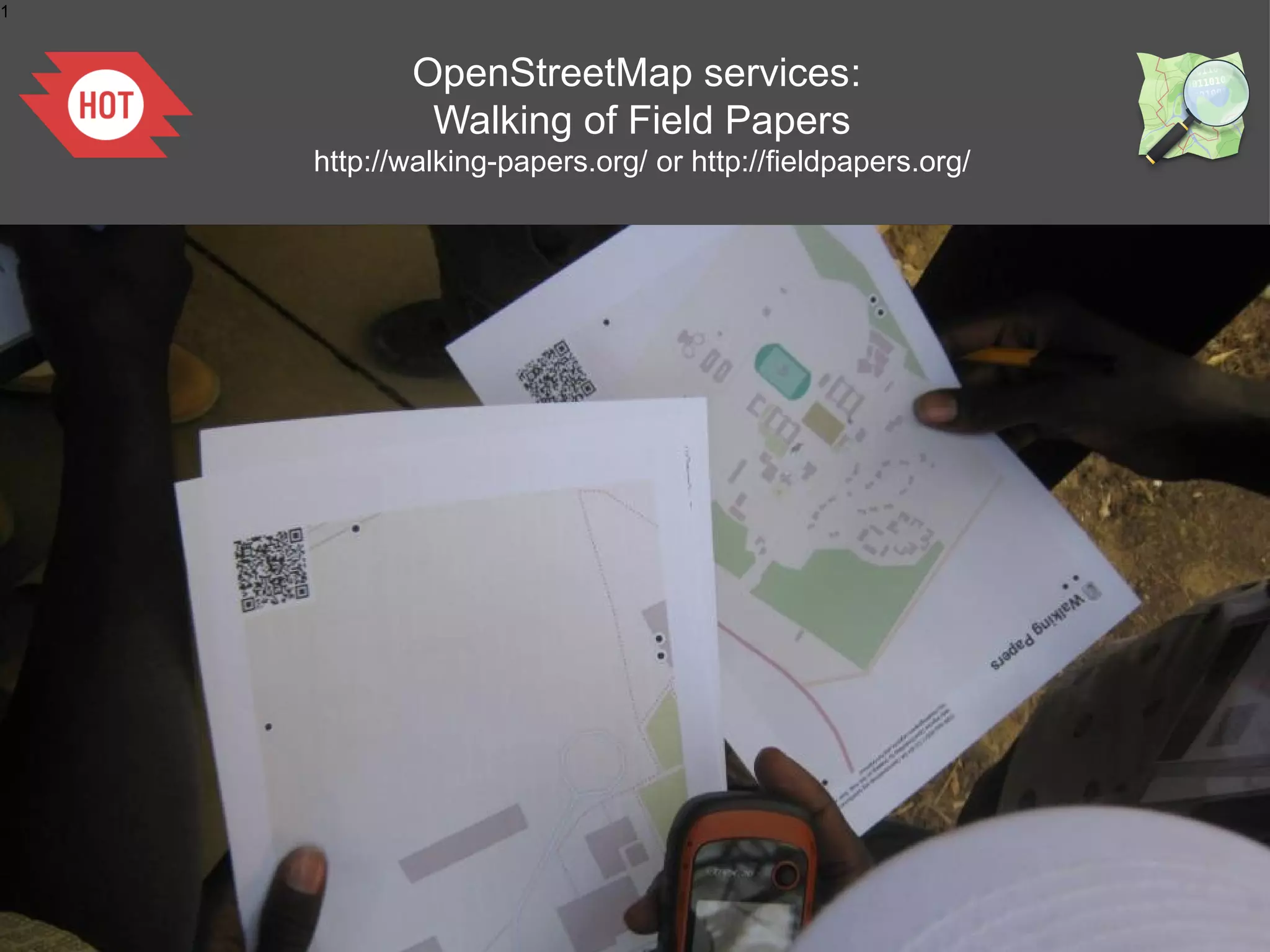1

OpenStreetMap services:
Walking of Field Papers
http://walking-papers.org/ or http://fieldpapers.org/

 