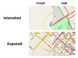 Islamabad Kapstadt Google OSM 