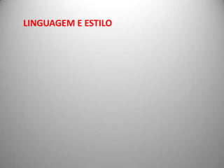 O NarradorTipo de narrador (presença): heterodiegético(De acordo com as características do Realismo/Naturalismo, pois permite umaanálise social muito mais objectiva e eficaz, pelo distanciamento que caracterizaeste tipo de narrador.)Marcas linguísticas:- formas verbais na terceira pessoa;- pronomes e determinantes na terceira pessoa;- discurso indirecto livre (nesta obra).- exemplo: p. 175