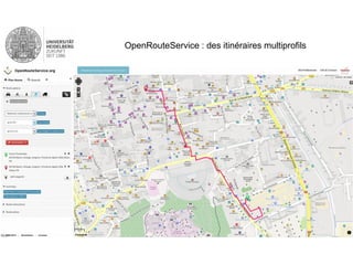 OpenRouteService : des itinéraires multiprofils
 