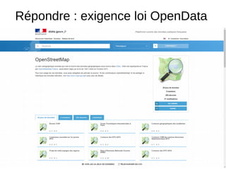 Répondre : exigence loi OpenData
 