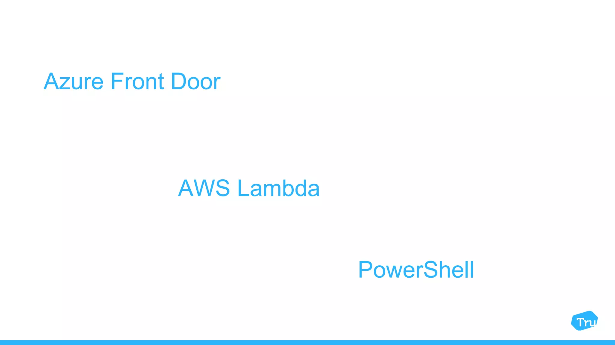 PowerShell Azure Front Door AWS Lambda