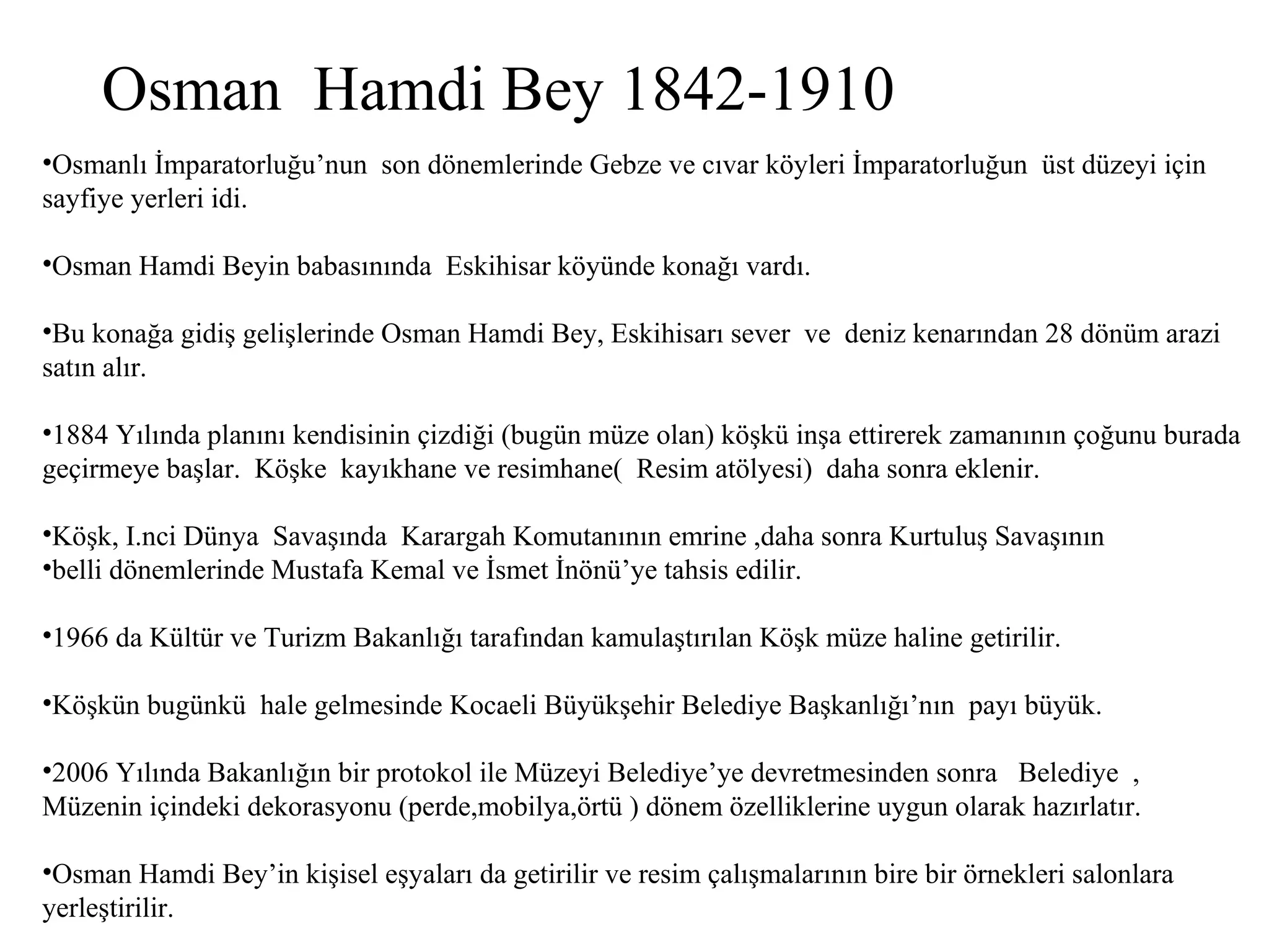Osman Hamdi Bey Muzesi Ppt