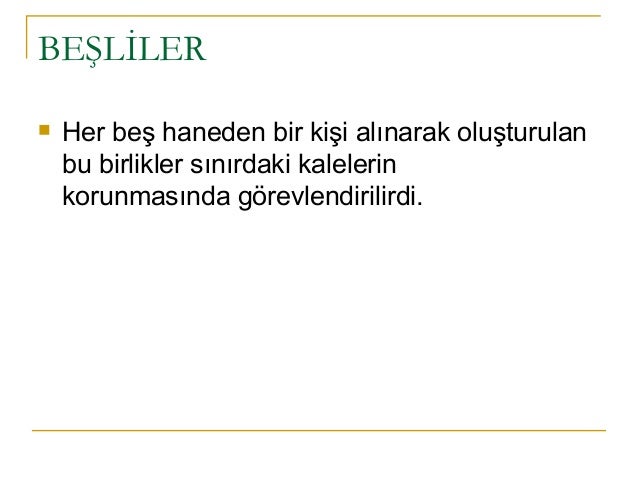 Osmanlilarda Askeri Teskilat